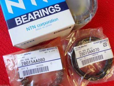 OEM Subaru - Front Wheel Bearing Kit for Subaru Forester WRX Impreza STi Outback Legacy Baja OEM + FREE Axle Nut 